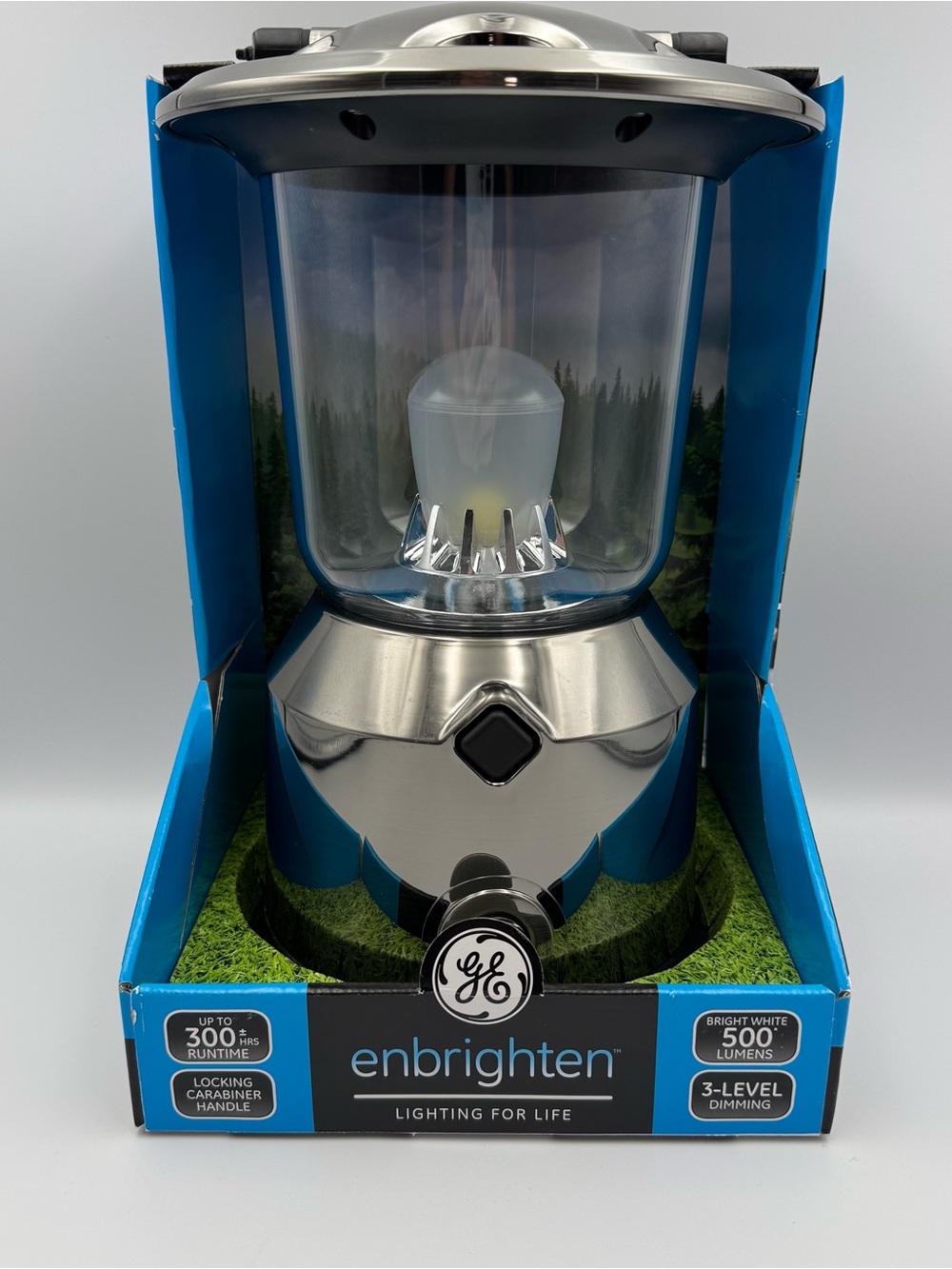 General Electric GE Enbrighten LED Portable Camping Lantern 3-Level Dimming New